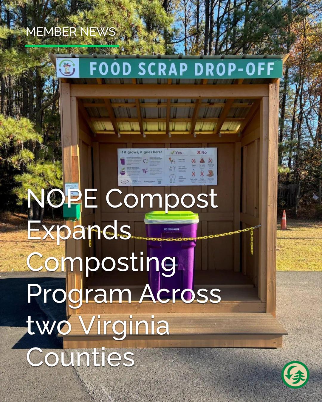 US - USCC Member NOPE Compost is partnering with the Central Virginia ...