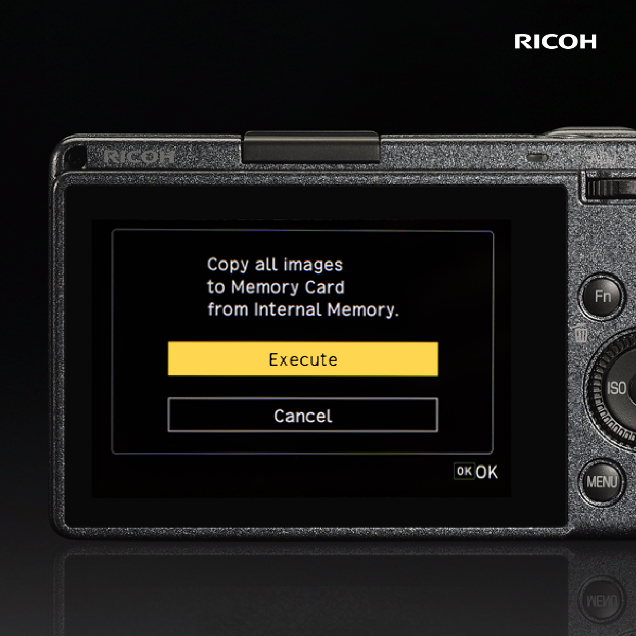 Ricoh - เลือกกดยืนยันดำเนินการ หรือยกเลิก . #RicohTH #GRIII #FileCopy ...