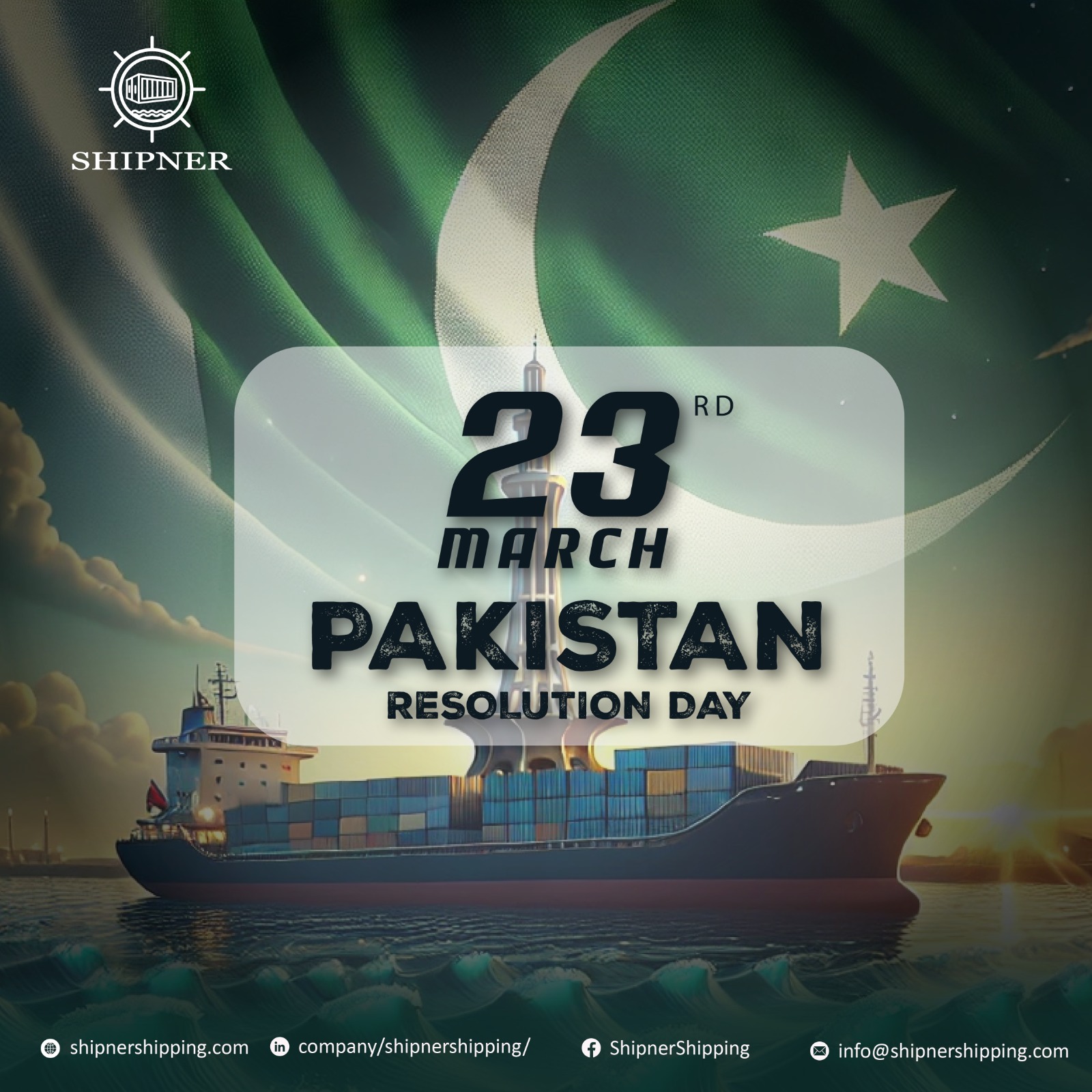 Shipner - 🇵🇰 23rd March - Pakistan Resolution Day 🇵🇰 Today marks the ...