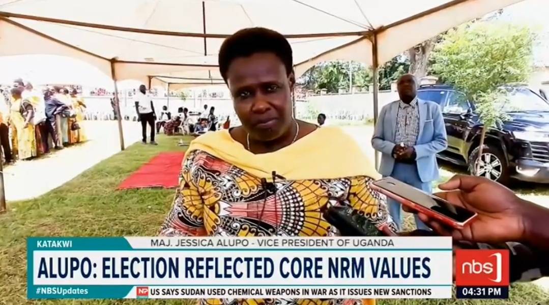 NBS - Vice President Jessica Alupo has emerged as the unopposed ...