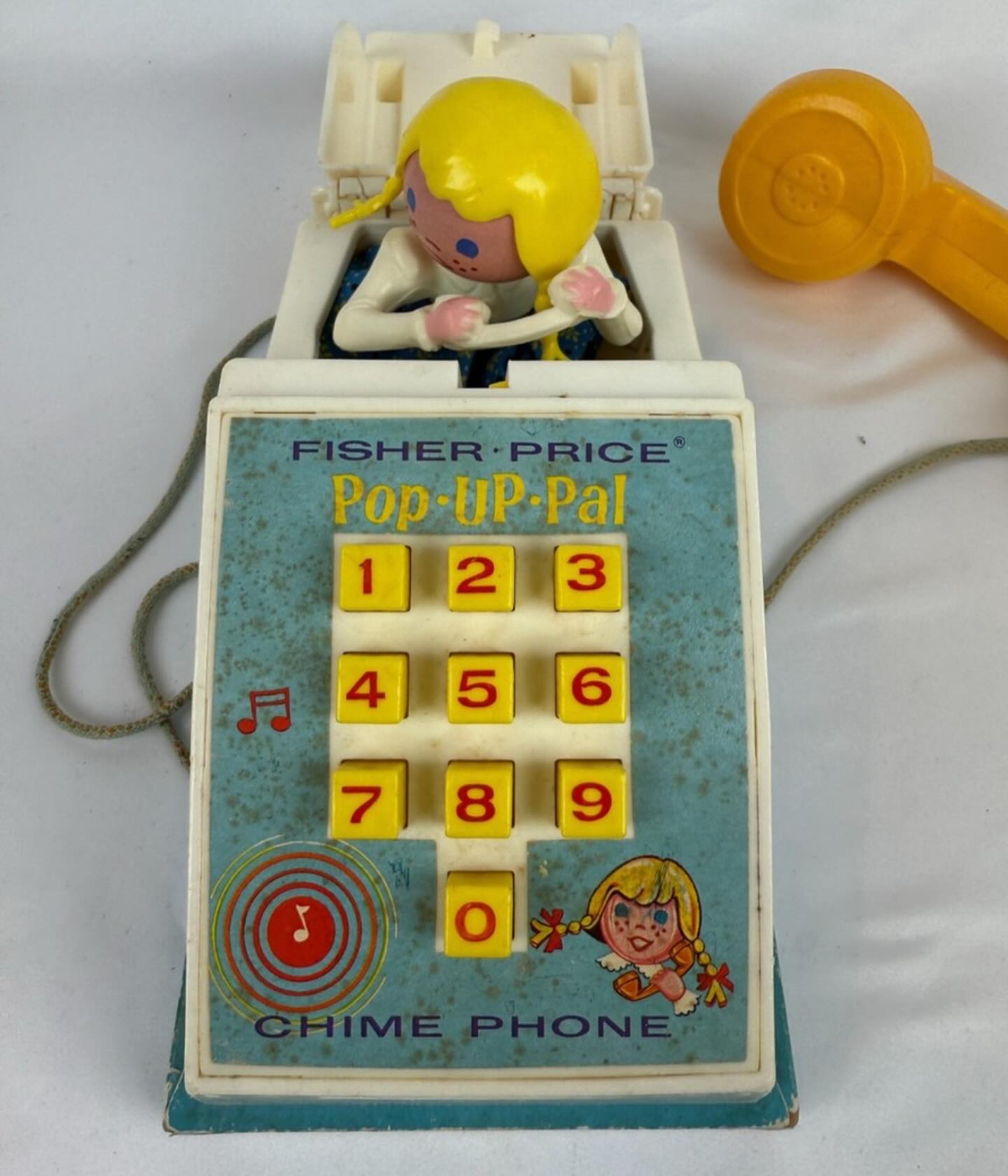 1960s FISHER PRICE “POP UP PAL” CHIME PHONE. Did you have it?