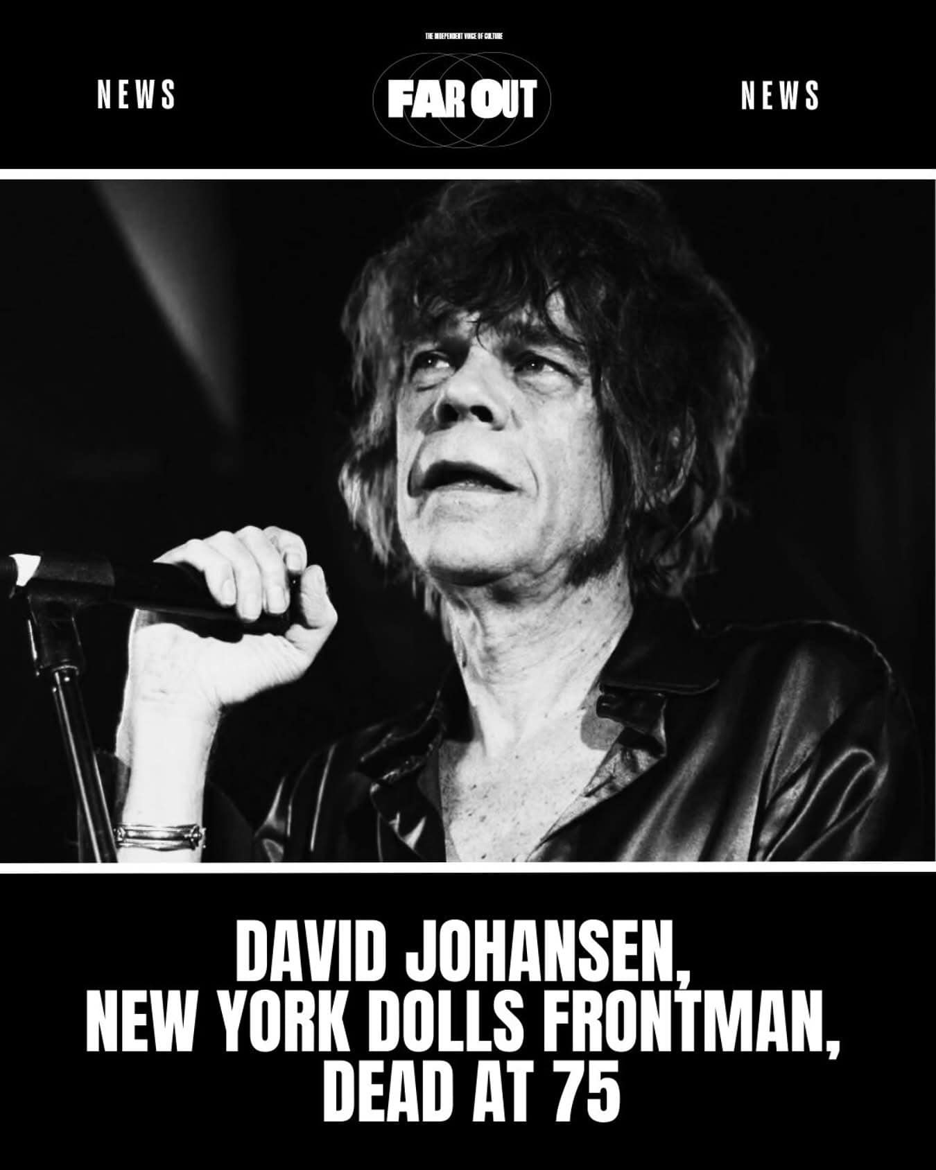 Weird - BREAKING NEWS: New York Dolls frontman David Johansen has ...