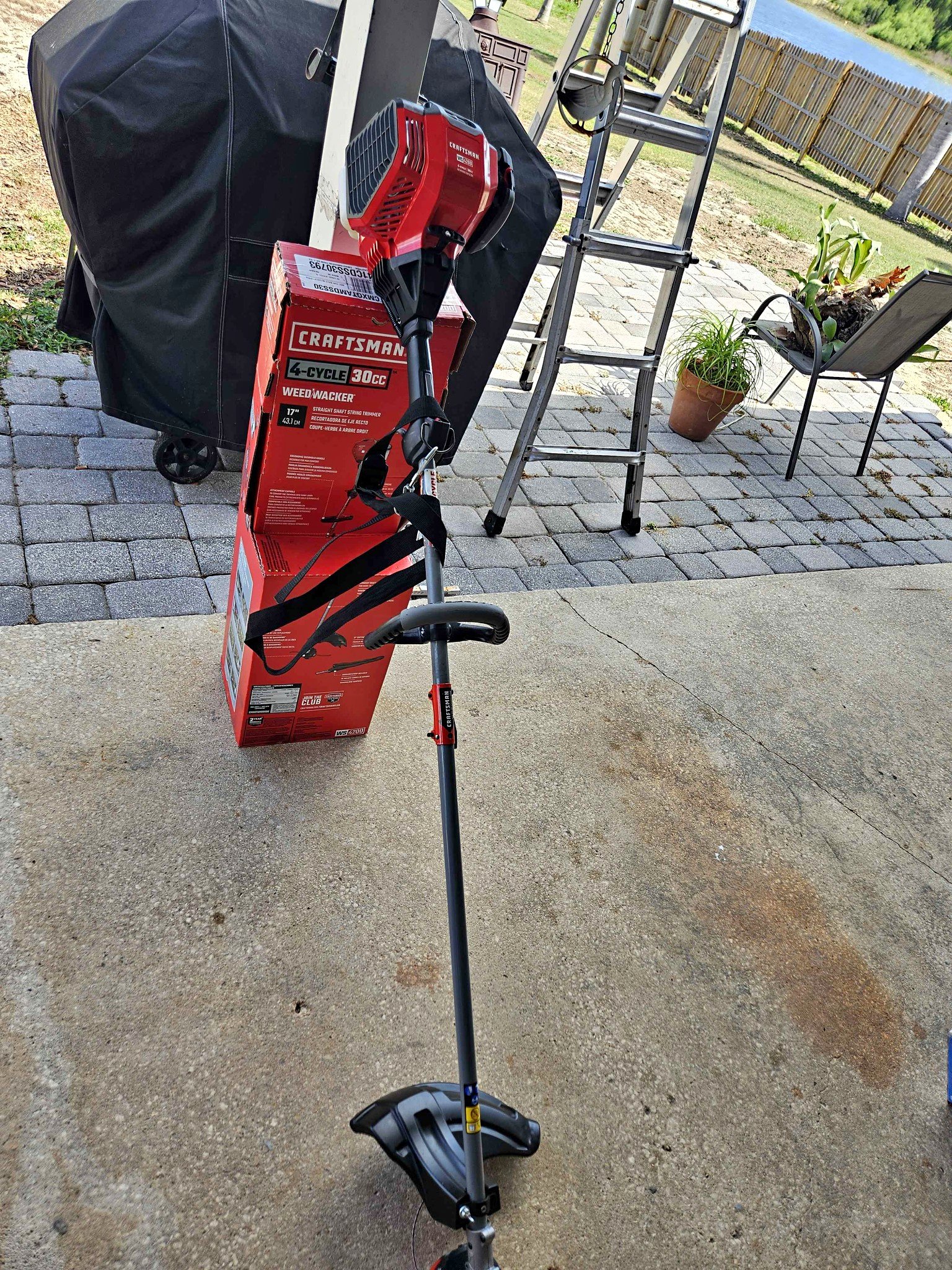 CRAFTSMAN WS4200 30-cc 4-cycle 17-in Straight Shaft Attachment Capable ...