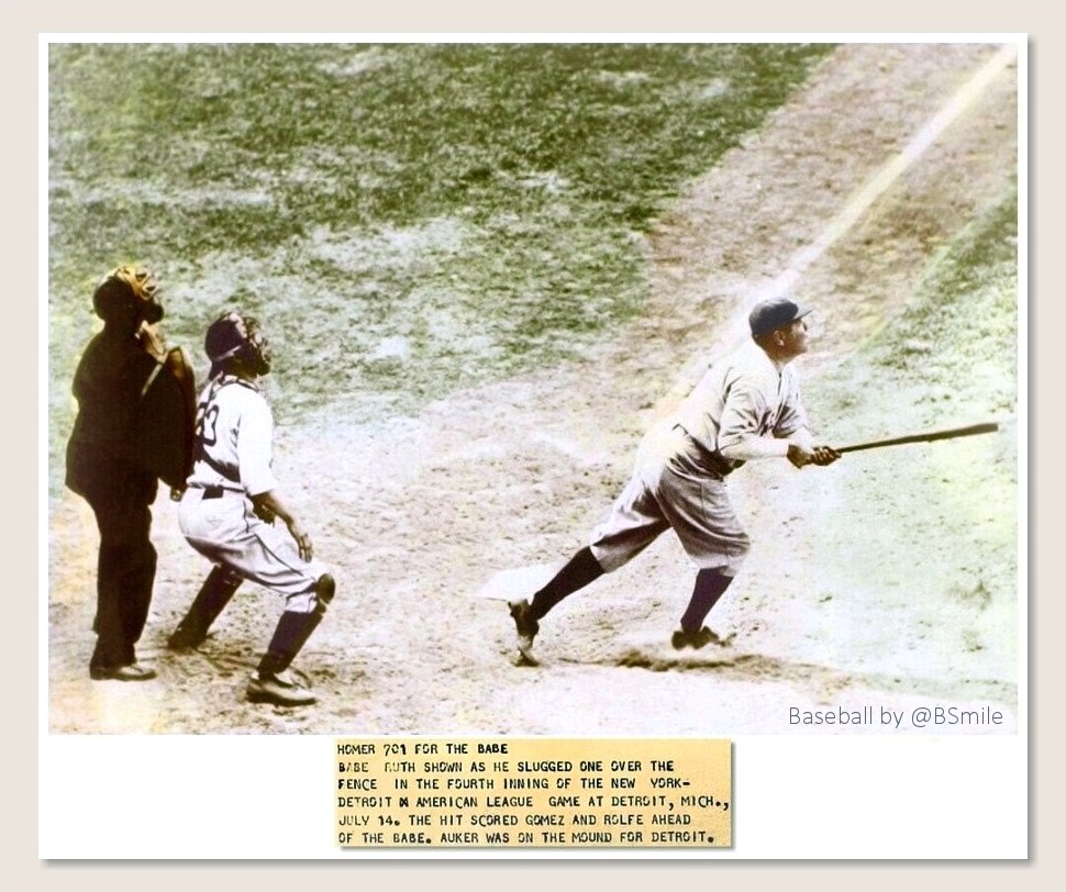 Baseball - Today In 1934: New York #Yankees legend Babe Ruth belts ...