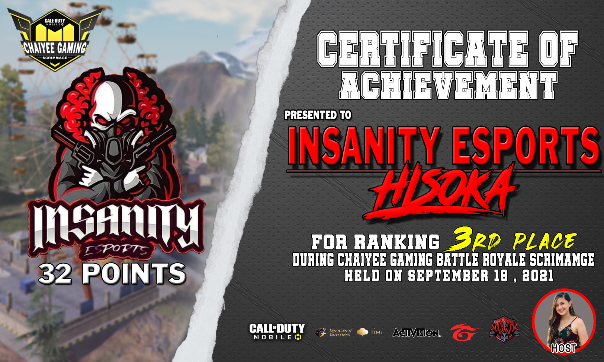 Congratulations to each member of Team... - Insanity Esports
