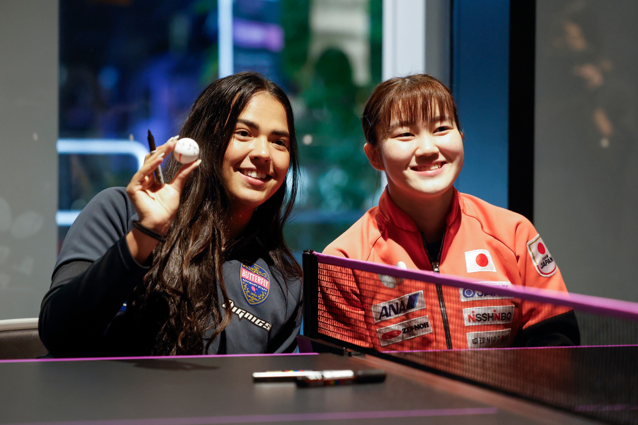 早い物勝ち！title「20センチ額付き　なんでも描きますよ！キャンセル不可」 🏓 #WTTチャンピオンズ横浜 🇯🇵 昨日🇯🇵#大藤沙月 選手と 🇵🇷A