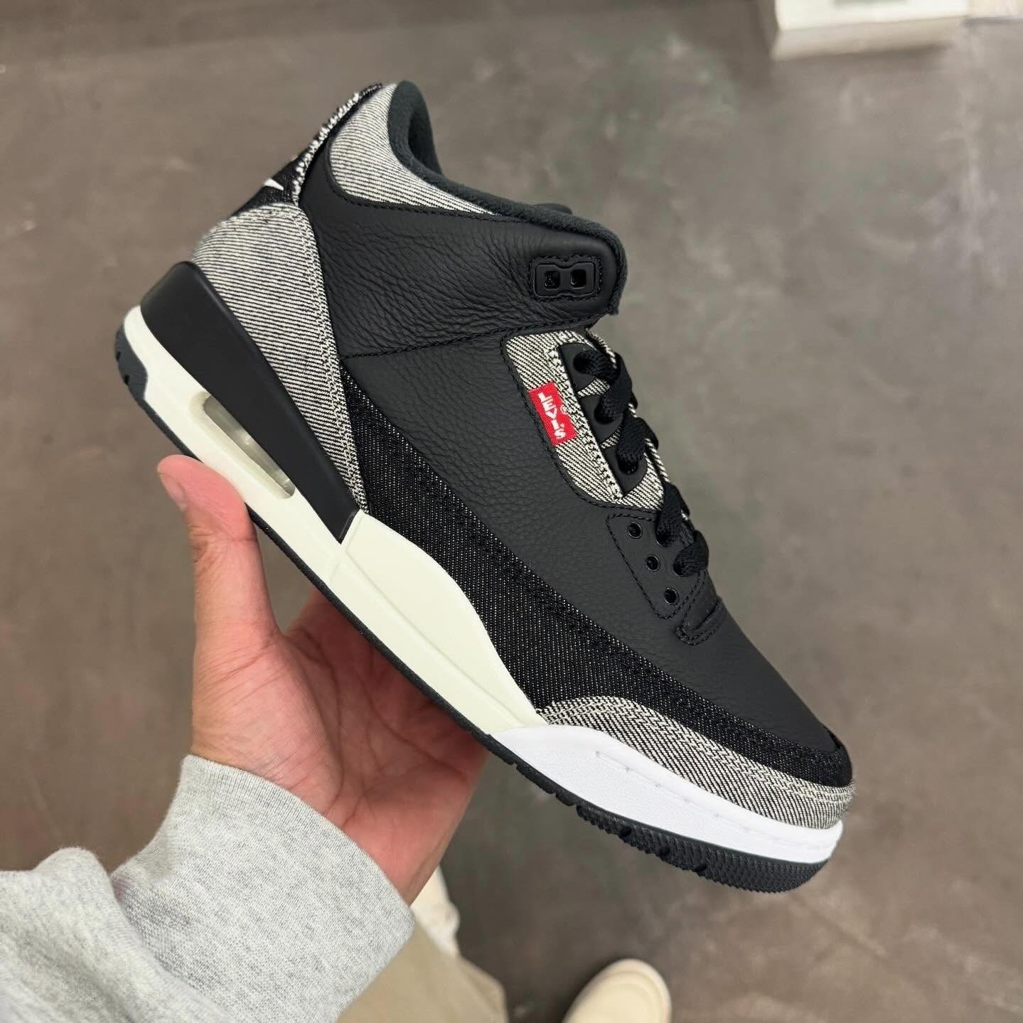 In-hand look at the Levi's x Air Jordan 3 