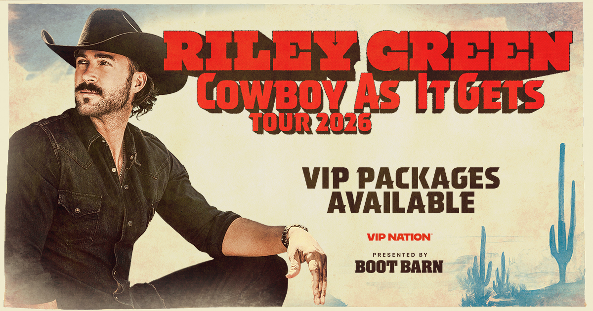 VIP Nation - Riley Green is bringing the Cowboy As It Gets... | Facebook