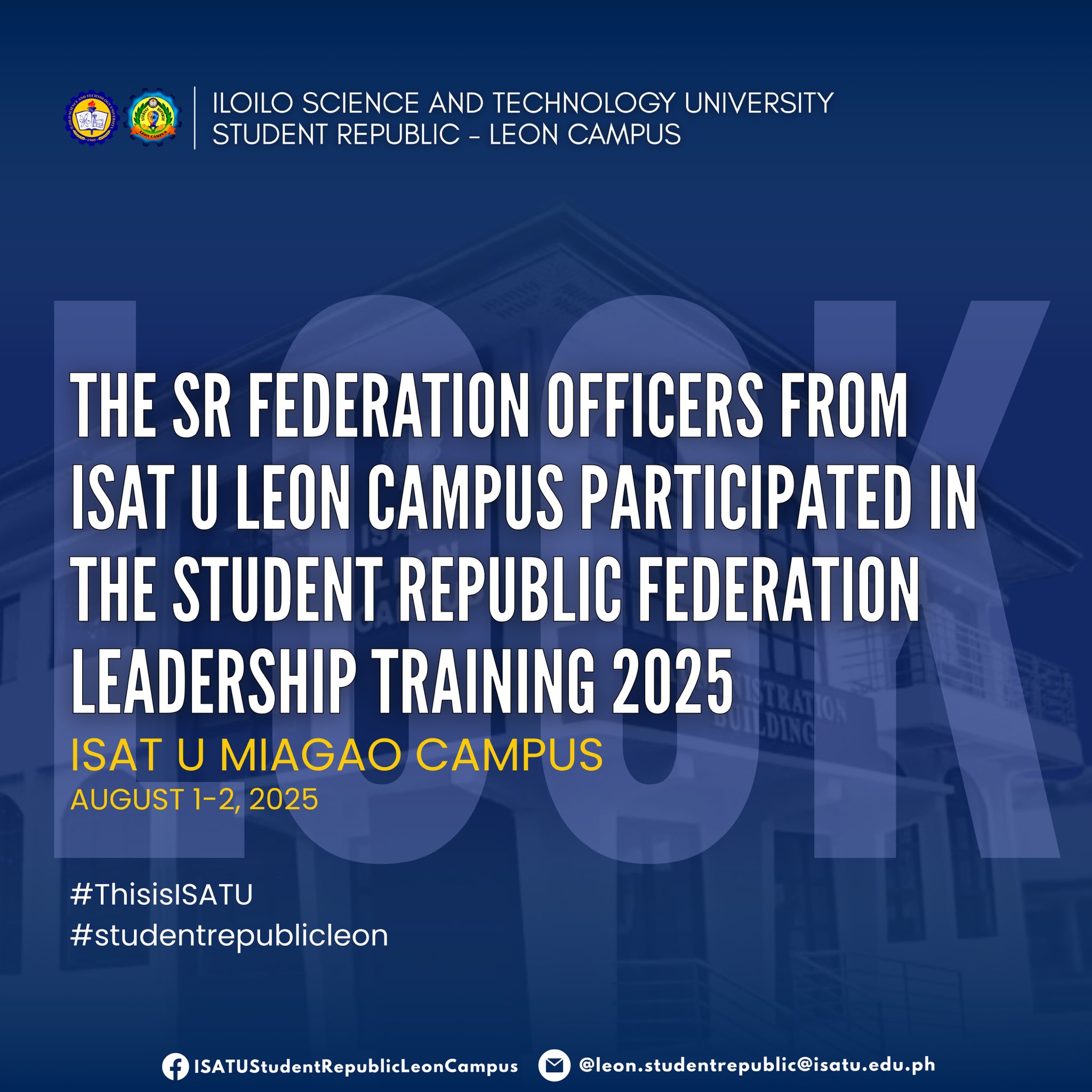 ISAT U Student Republic - Leon Campus | Iloilo City