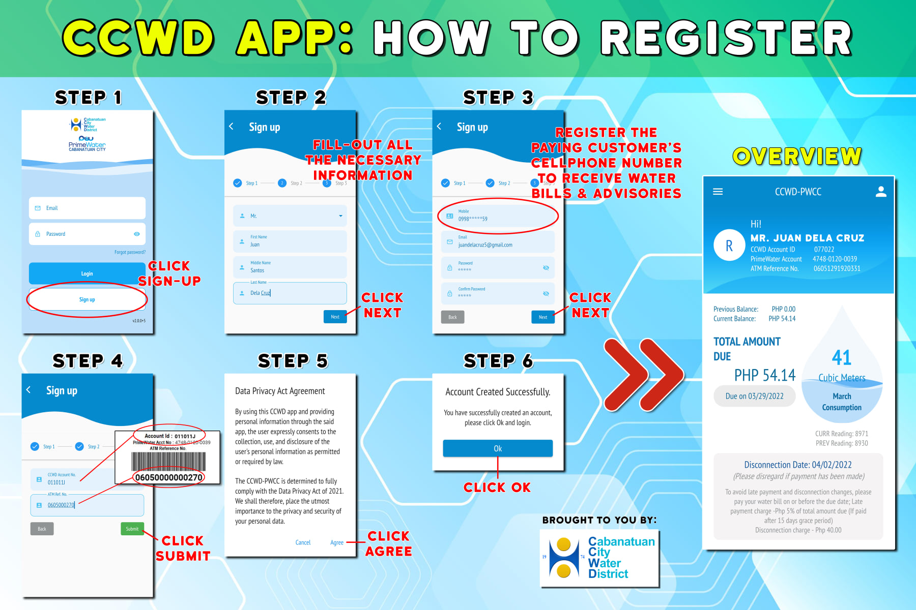 Get a Quick Water Bill Inquiry with the CCWD APP Click the Download ...