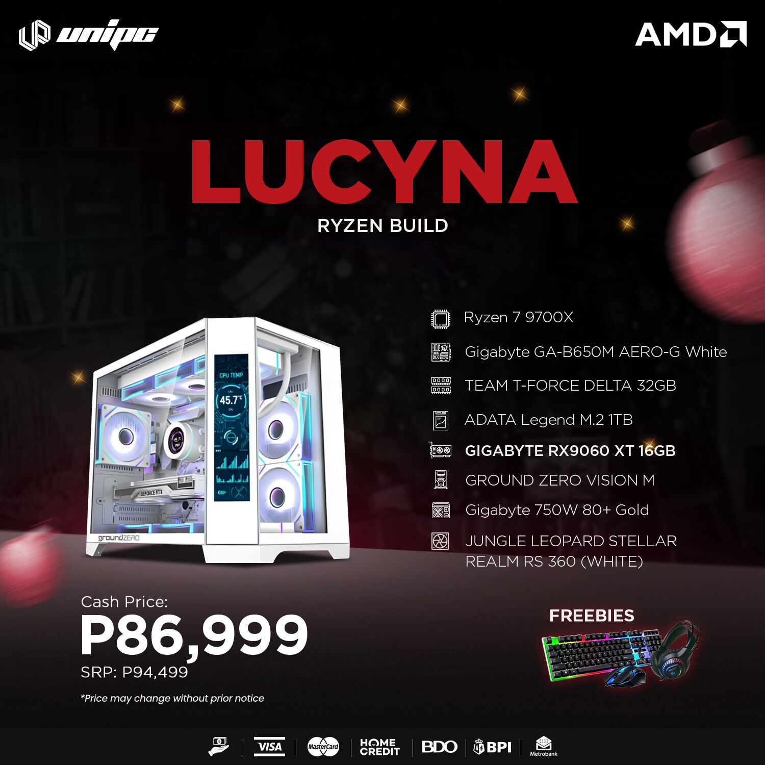 UniPC - Meet LUCYNA ⚡ A Ryzen build designed for power users, creators ...