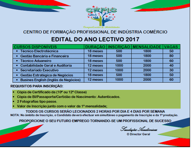 CFPIC - Já está disponível o EDITAL DO ANO 2017. Faça já a sua ...