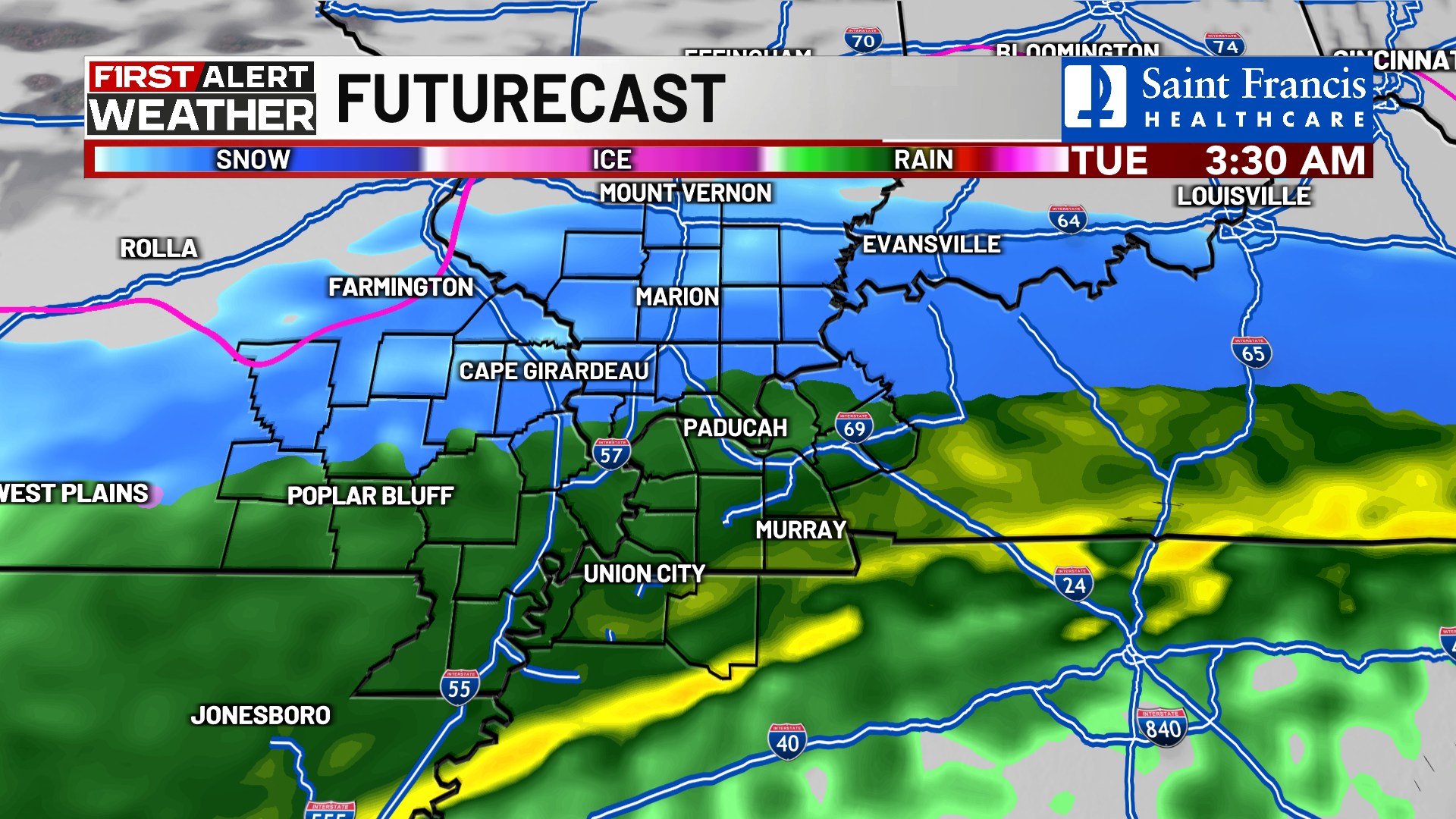 Grant Dade KFVS - Here is the latest update. Models are a... | Facebook