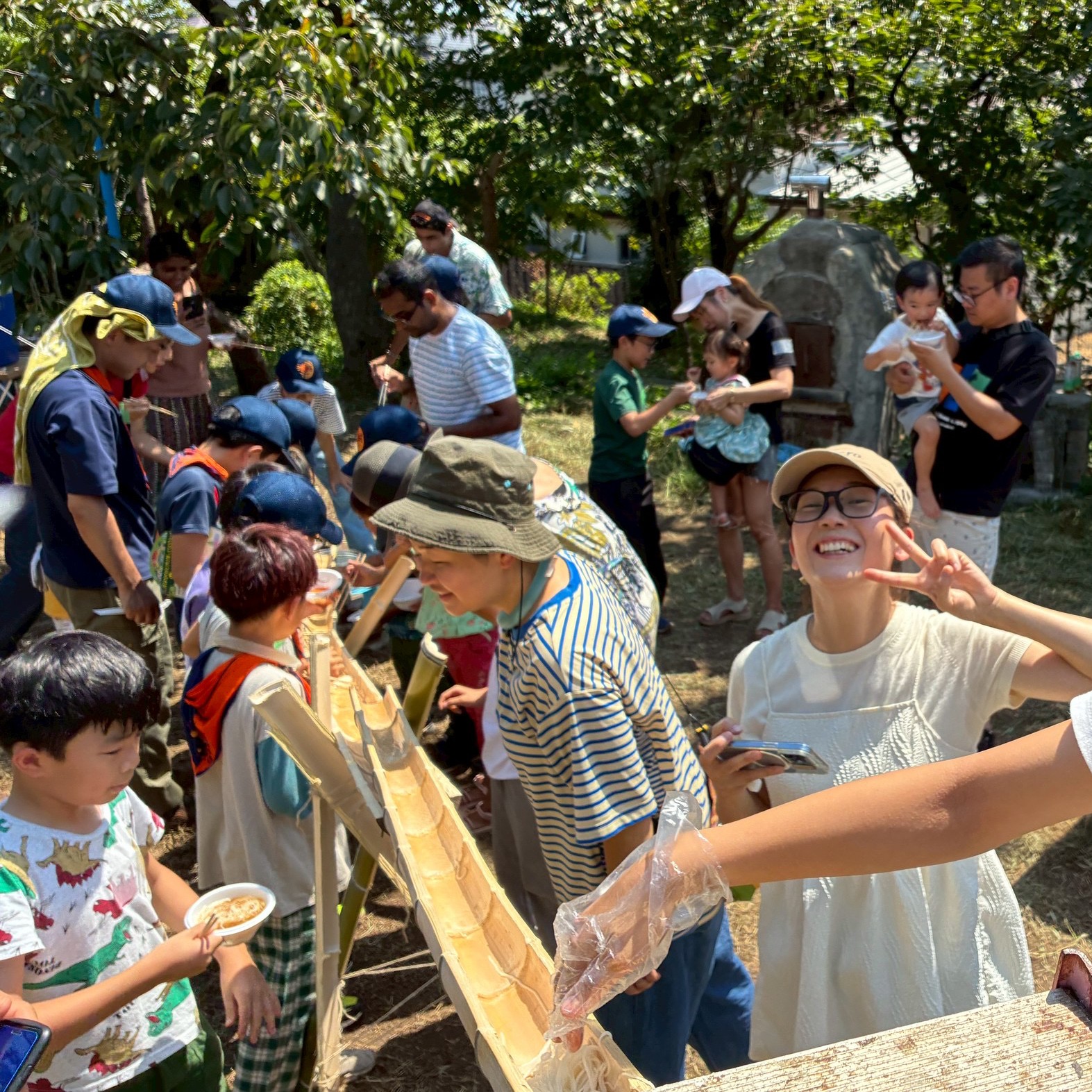 みどり国際交流ラウンジ - Thanks for coming to the nagashi somen event on Aug.30 ...