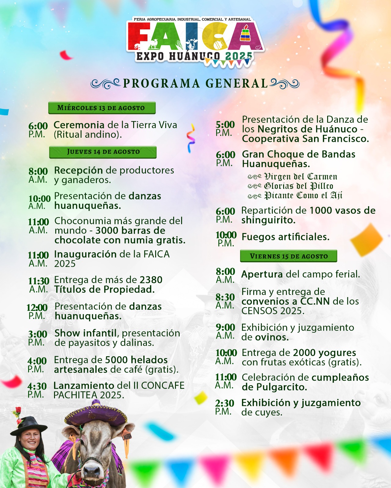 DIRECCIÓN - ¡La FAICA 2025 lo tiene TODO! 🎇 #ProgramaGeneral ...