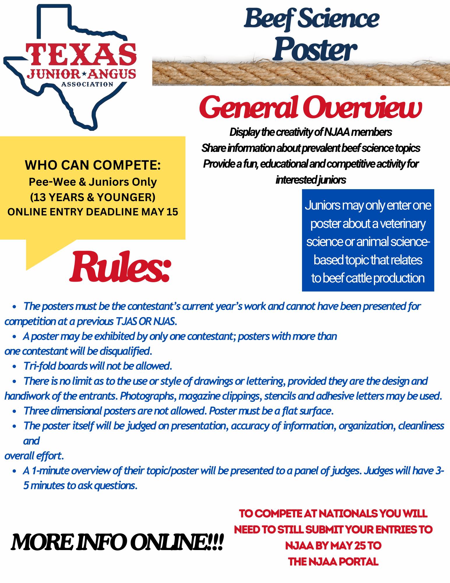 Texas - 🚘 Contest Spotlight- Beef Science Poster 🚘 ‼️Enter online by ...