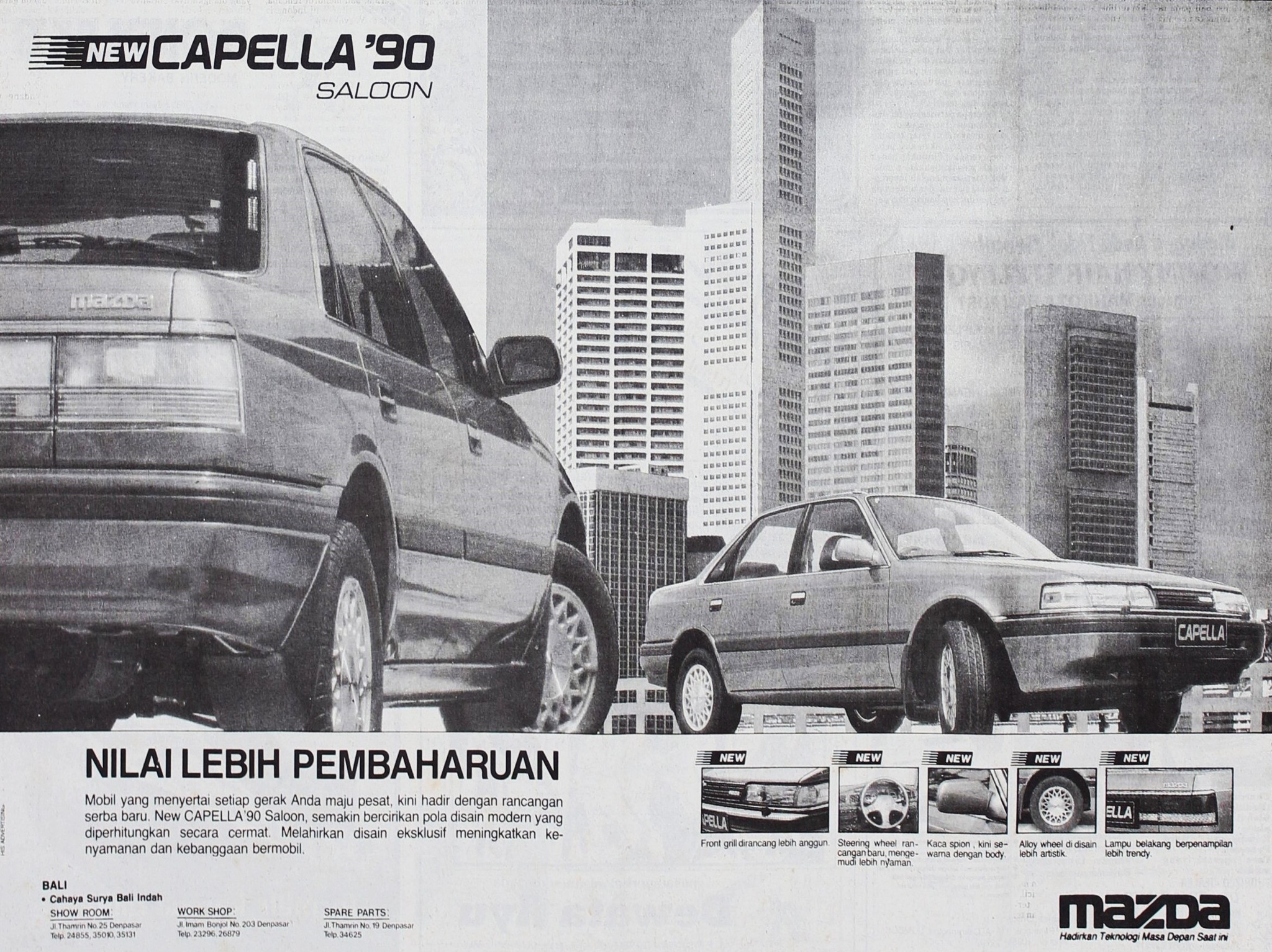 Mazda Capella (626) and Mazda Familia (323) wagon ranges from the