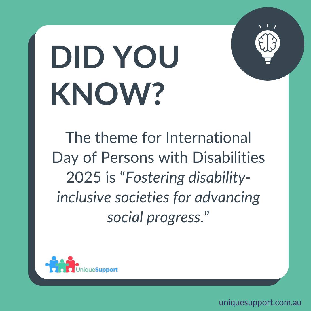 Unique - International Day of Persons with Disabilities 2025 Today we ...