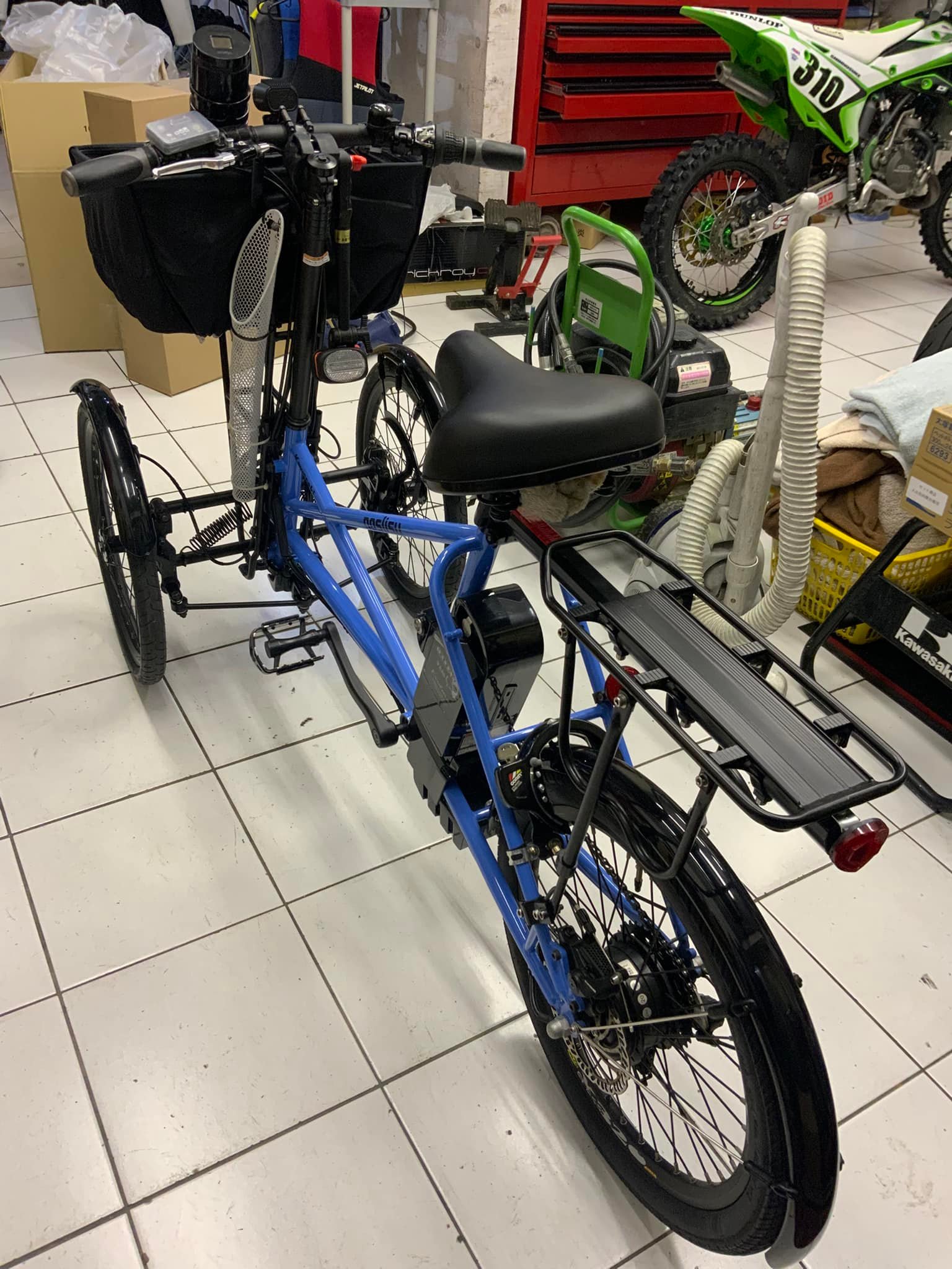 カワサキ ノスリスにお客様からご依頼の自転車用固定式の鍵を制作しま 