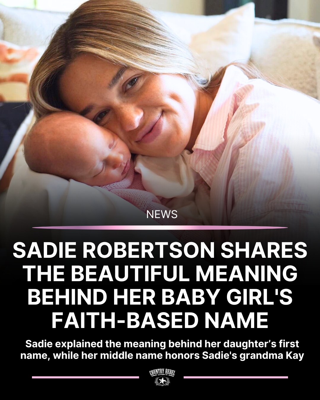 Today's - Sadie Robertson and her husband, Christian, welcomed their ...