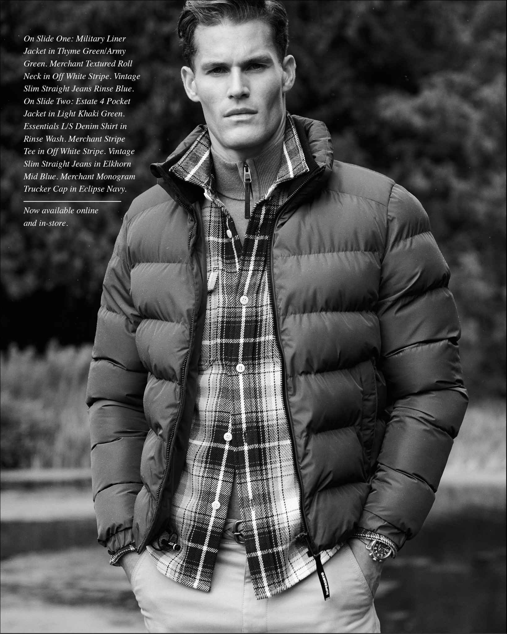 From padded sports styles to quilted field wear classics, this 