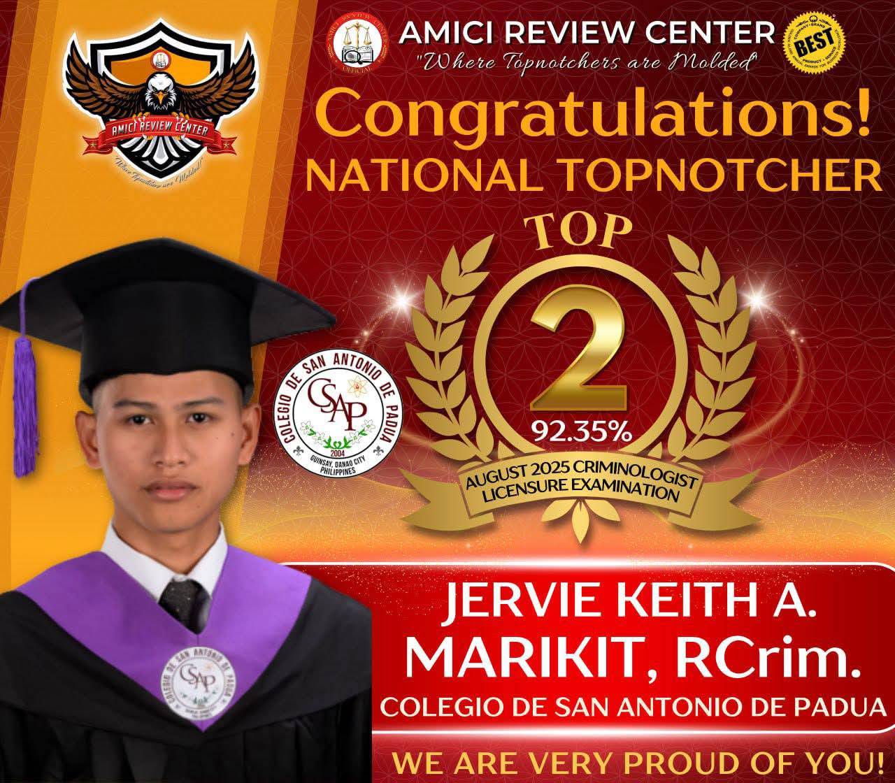 Surigao - Amici Review Center delivers once again! 🌟 Congratulations to ...