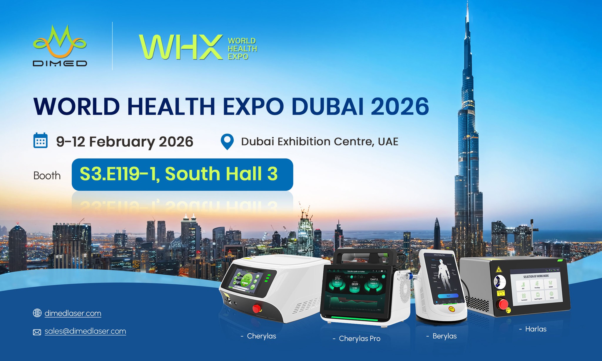 Dimed - Meet Dimed Laser at World Health Expo Dubai 2026 UAE! 🇦🇪 # ...