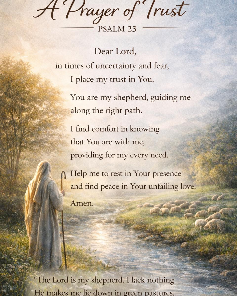 God - Prayer of Trust Psalm 23 is a beautiful reminder that the Lord is ...