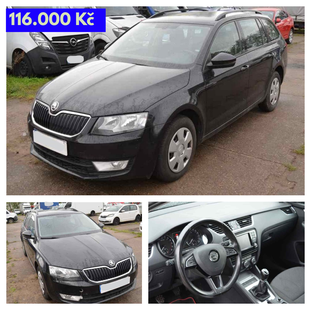 Dražby - Škoda Octavia Combi 1,6 TDi - 116.000 Kč ️ https://www.extrh ...