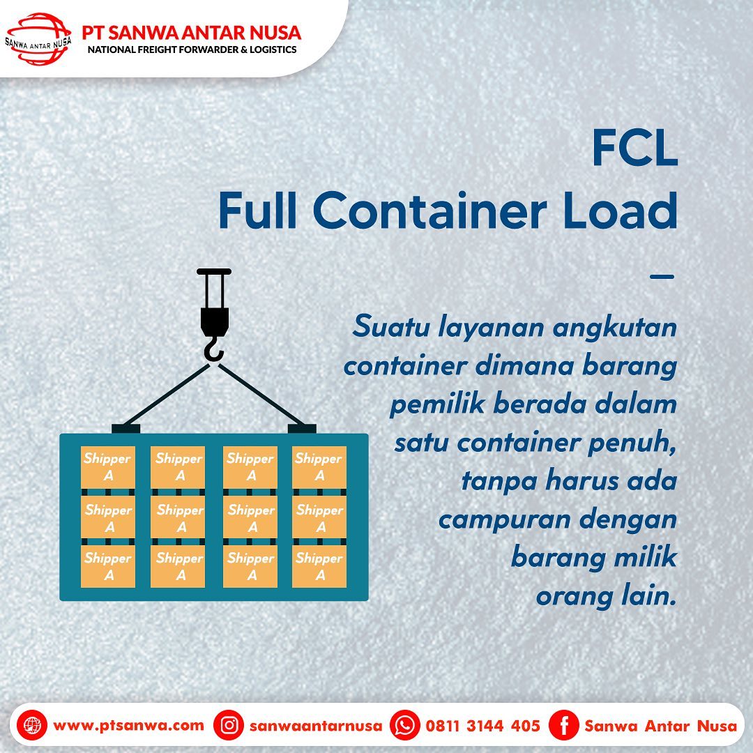 FCL atau Full Container Load Apa sih... - PT Sanwa Antar Nusa