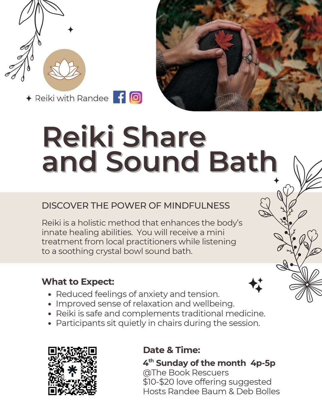 The Book - Reiki and Sound Bath Healing Hour this Sunday at 4pm! | Facebook