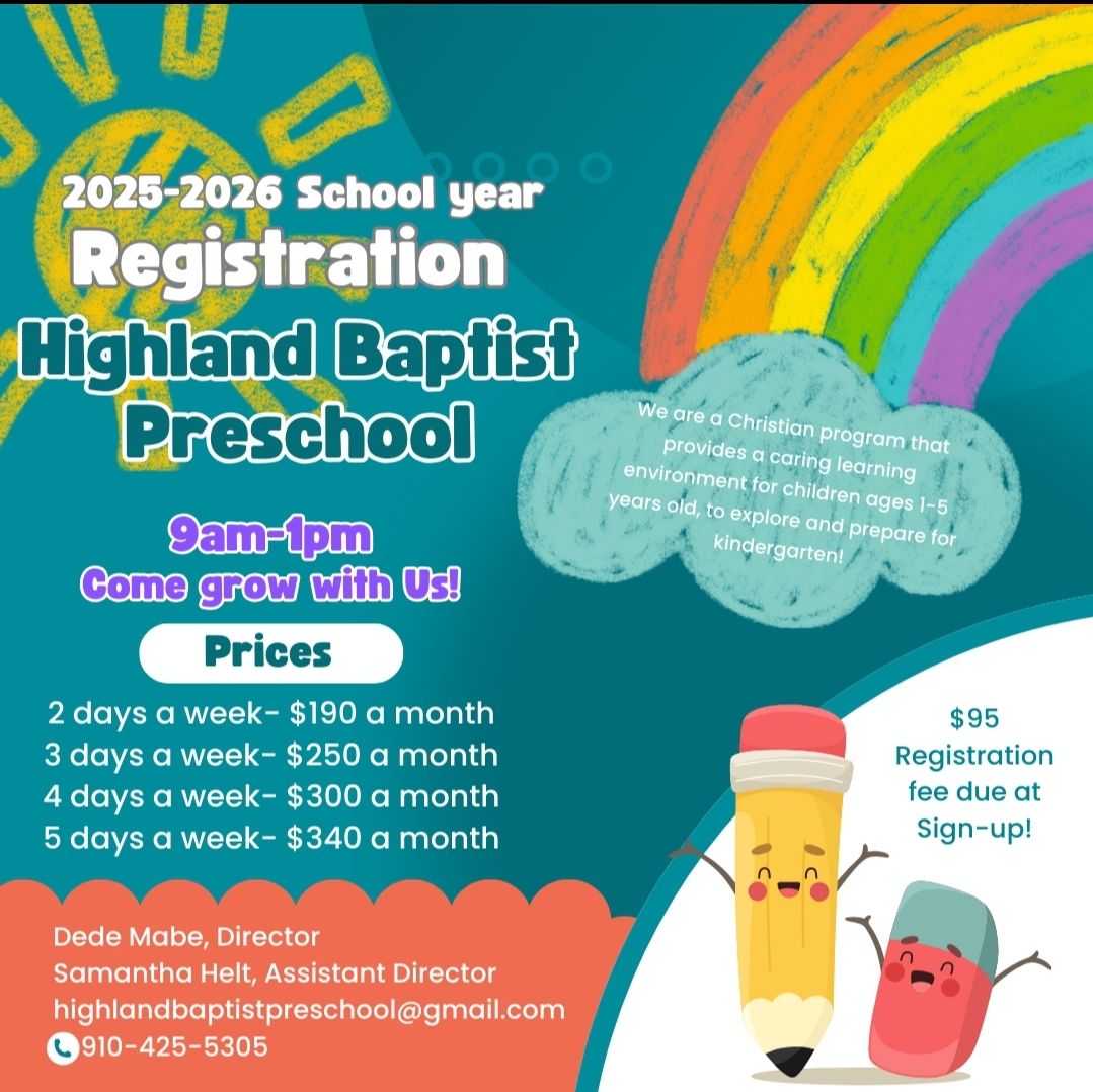 Highland - It’s That Time of Year Again – Enrollment for the 2025-2026 ...