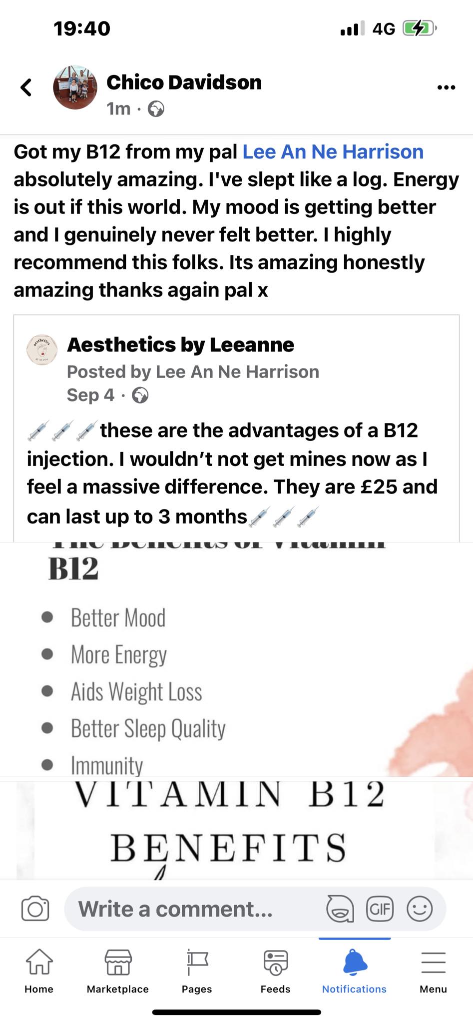 b12 injections patient reviews Had a great experience with their B-12 shot. My body feels wonderful. Bobby Blevins AHK-Cu Research Guide: Hair-Follicle Booster Quantity:1 Box (50 Vials)