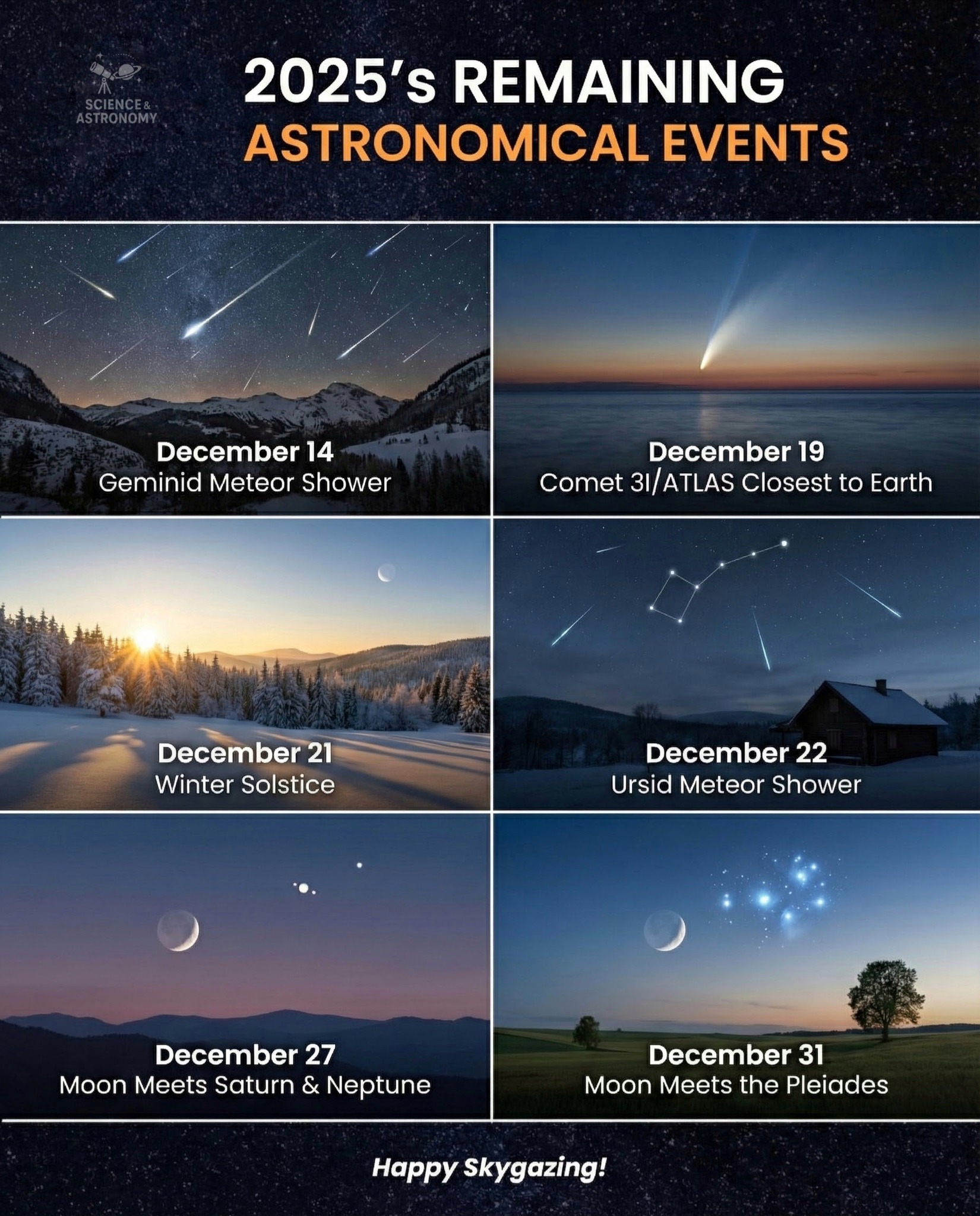 Astronomy - 2025 isn't done showing off yet! The grand finale is here ...