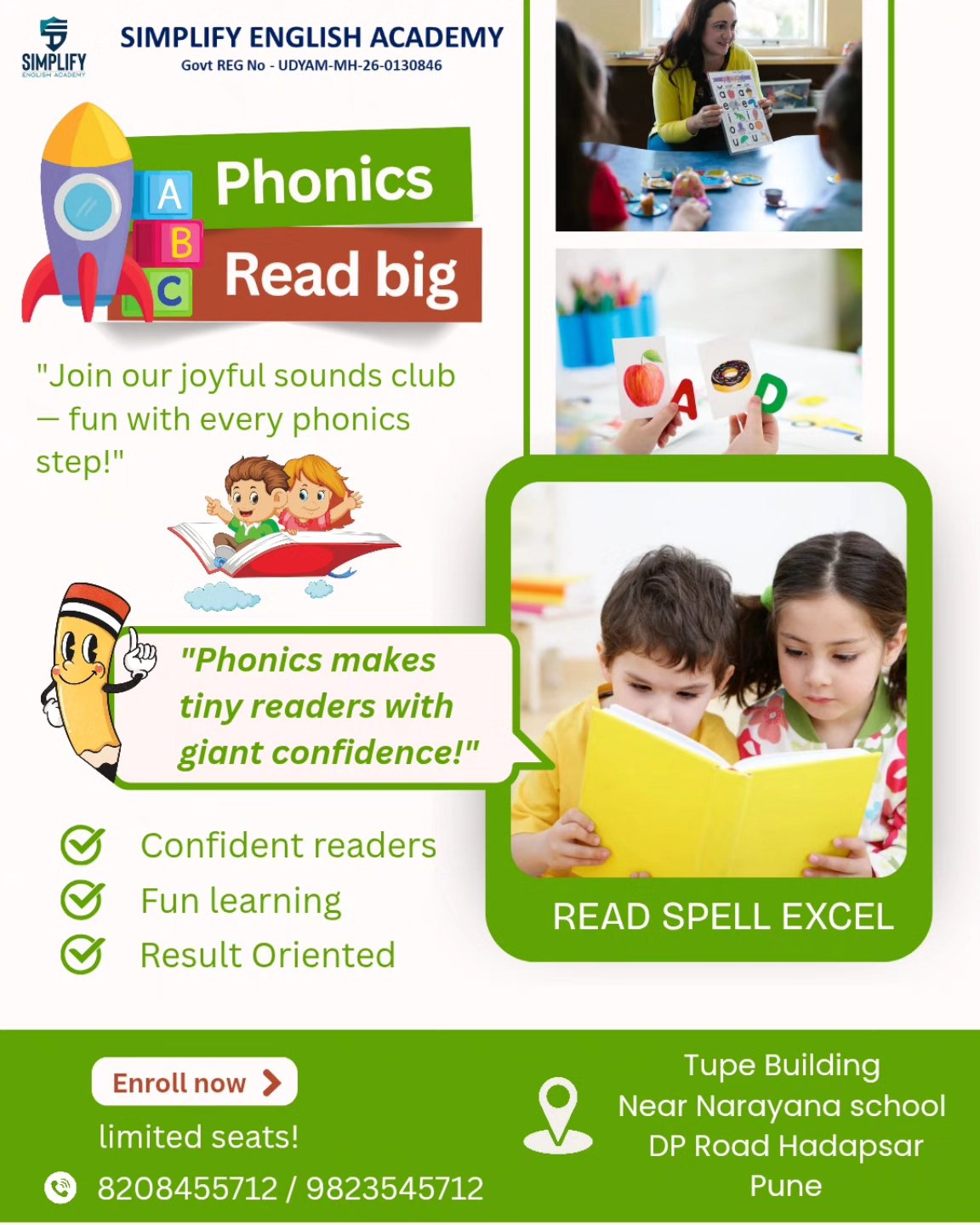 Simplify - 🅿️ PHONICS CLASSES FOR KIDS With Simplify English Academy 🔤 ...