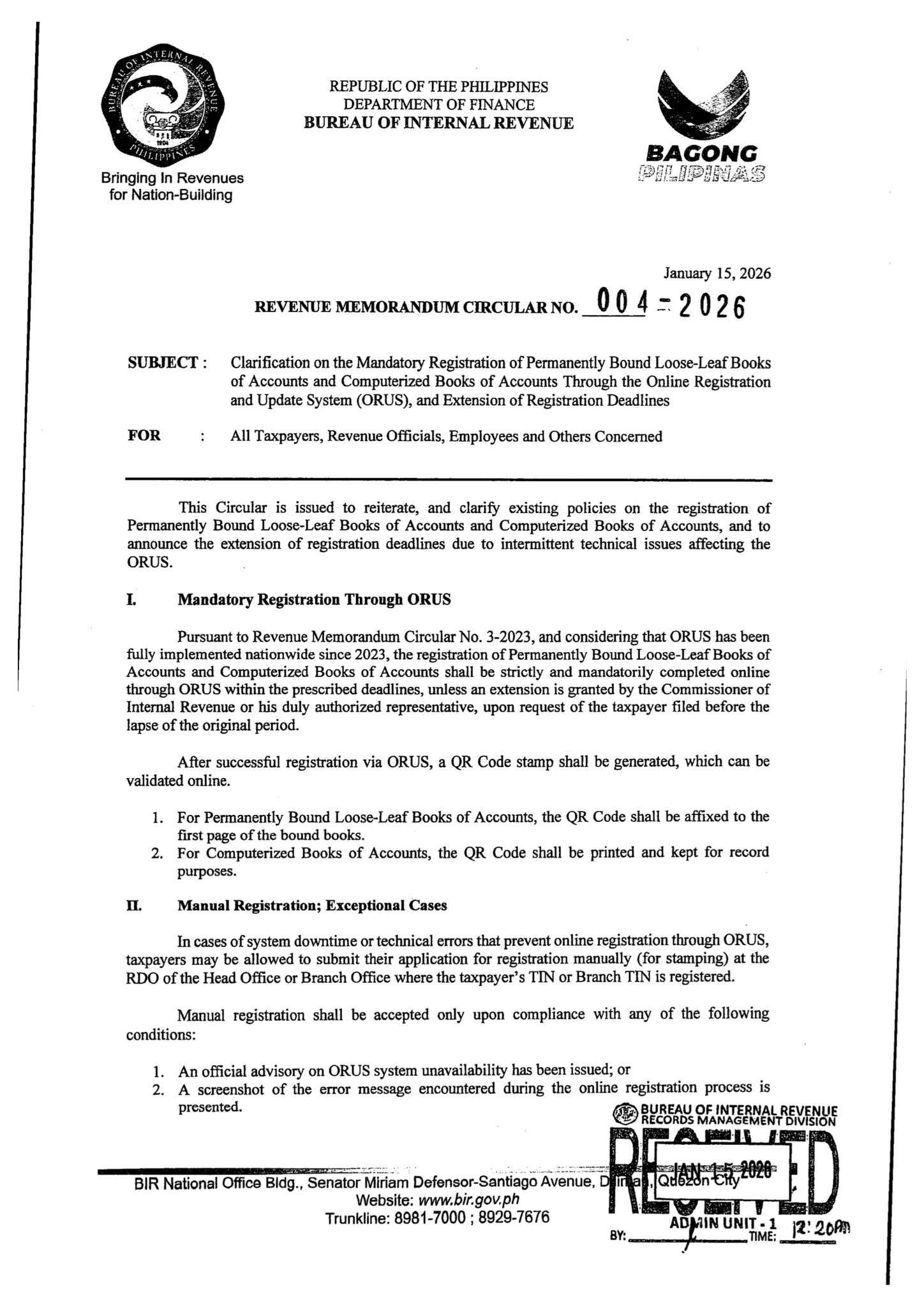 BIR Revenue District Office 042 - San Juan City | San Juan