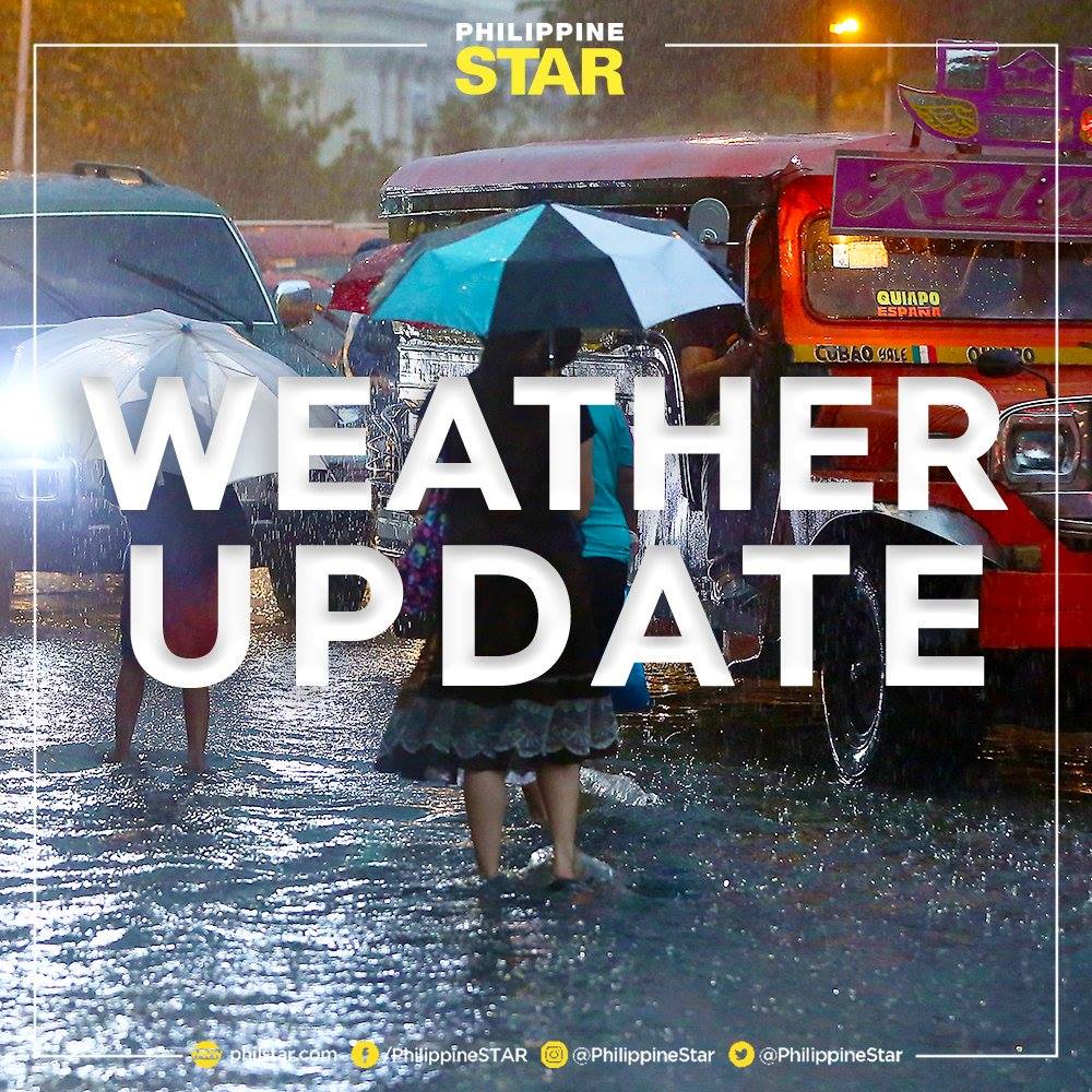Philippine Star - PAGASA: Heavy to intense rain showers with lightning ...