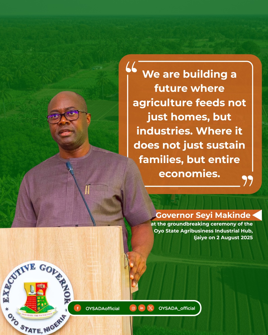 A new week to... - Oyo State Agribusiness Development Agency | Facebook