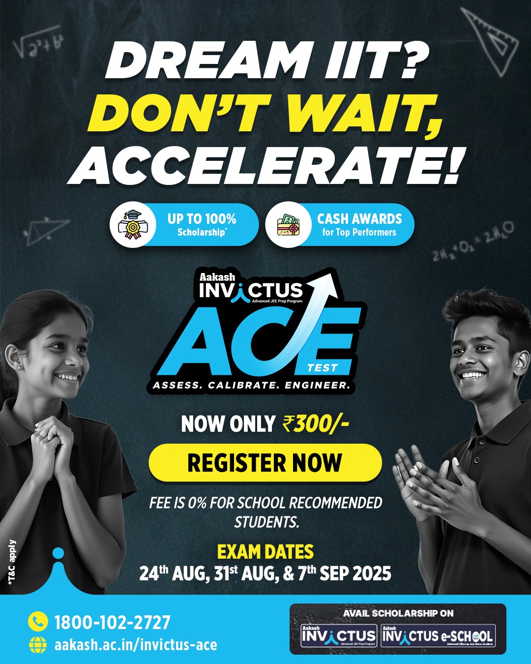 Aakash - If IIT is your destination, Invictus ACE is the accelerator. 🏎 ...