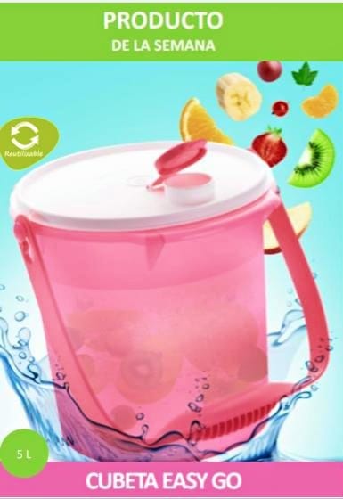 Tupperware EC - La cubeta Easy Go es ideal para trasladar,...