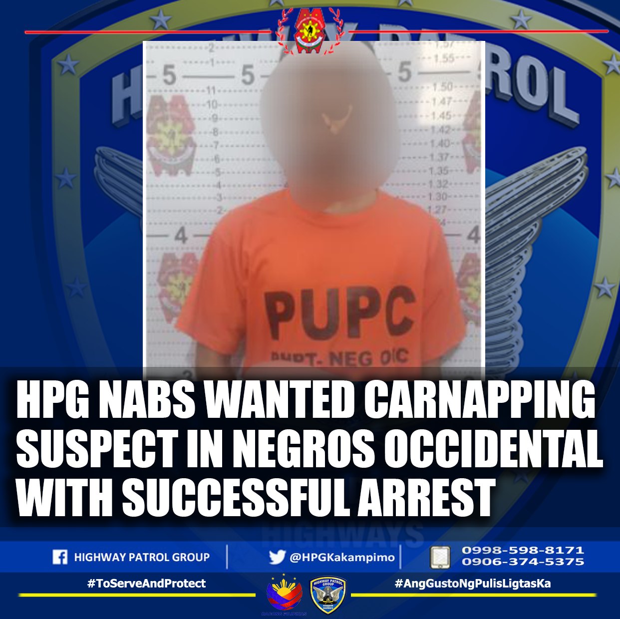 HIGHWAY - Press Release || March 5, 2025 HPG NABS WANTED CARNAPPING ...