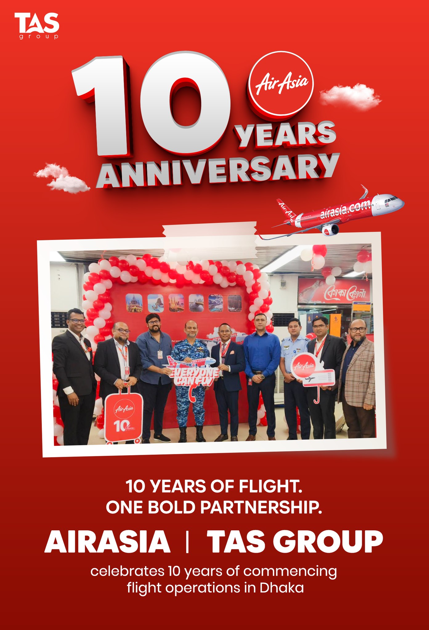 airasia - Celebrating 10 incredible years of AirAsia in Dhaka! A decade ...