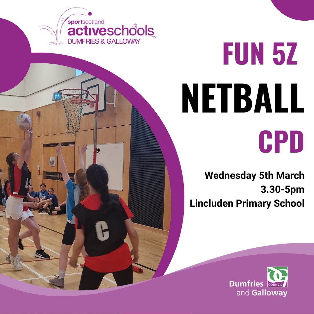 Nithsdale - 🏐 FUN 5Z NETBALL CPD | Calling all Primary School Staff ...