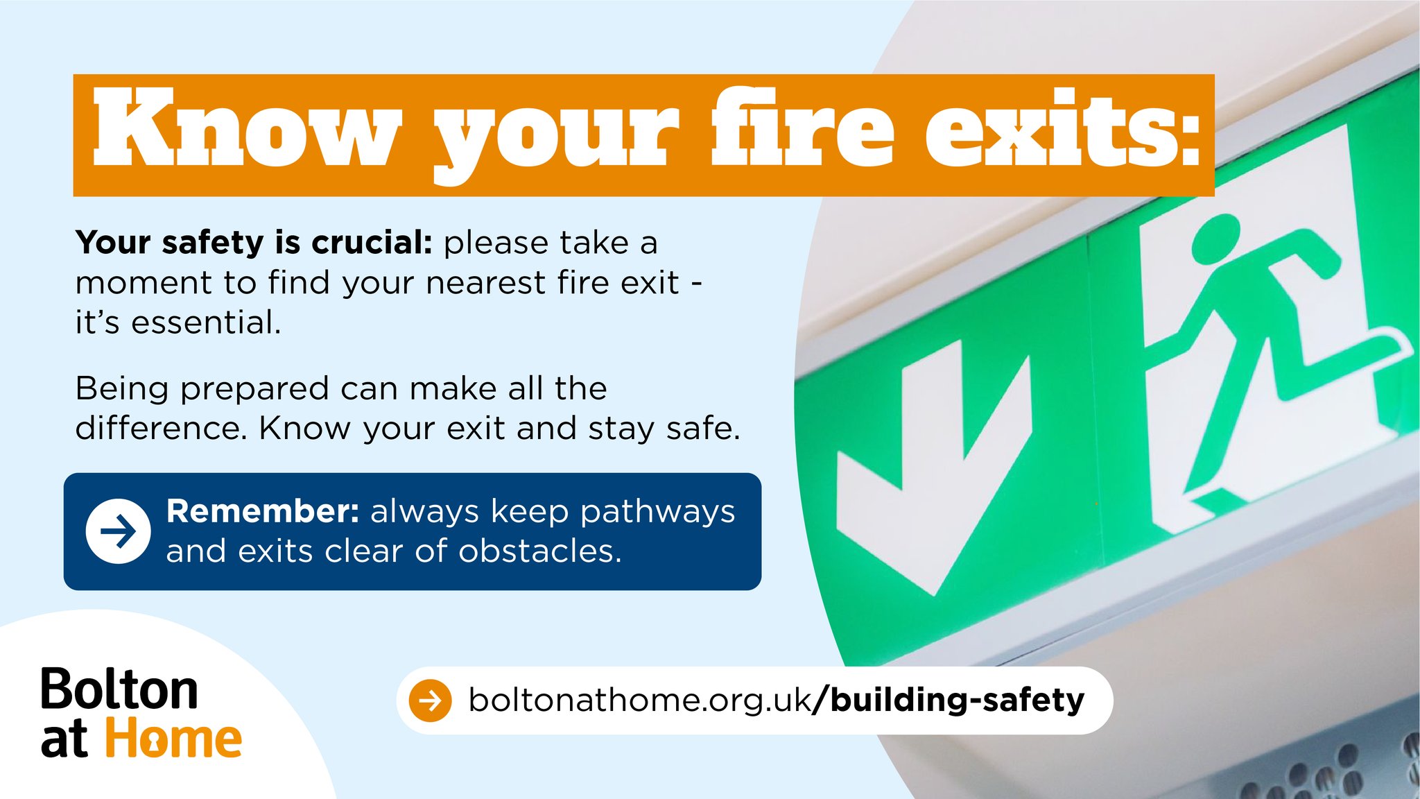 Bolton at Home - Know your exit and stay safe: please... | Facebook