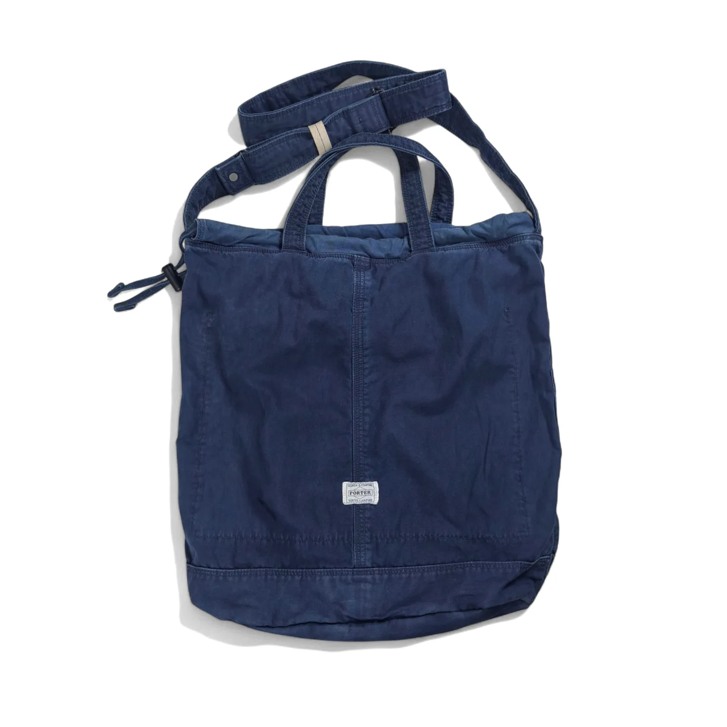 バッグ PORTER Indigo Canvas 2Way Bag Japan Yoshida Porter Natural Indigo Dyed 