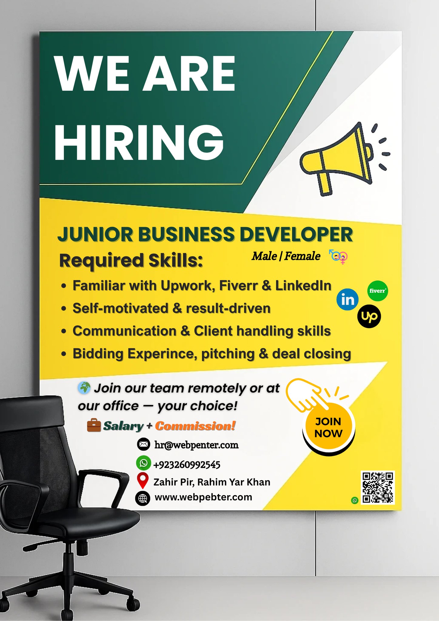 RYK Freelancers HUB | We’re hiring a Junior Business Developer (Male ...