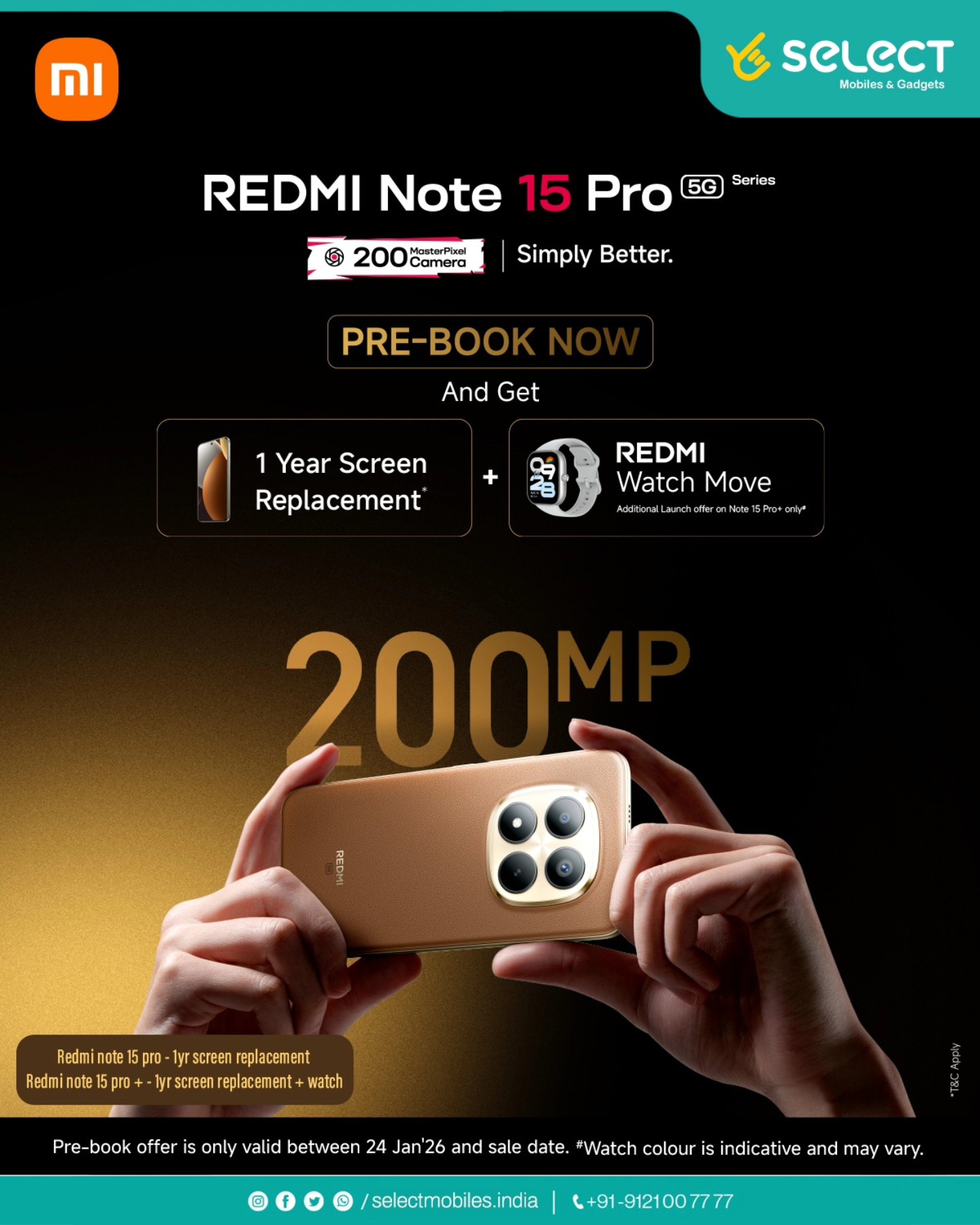 Select - 🔥 Redmi Note 15 Pro 5G Series – Pre-Book Now! 🔥 Experience ...