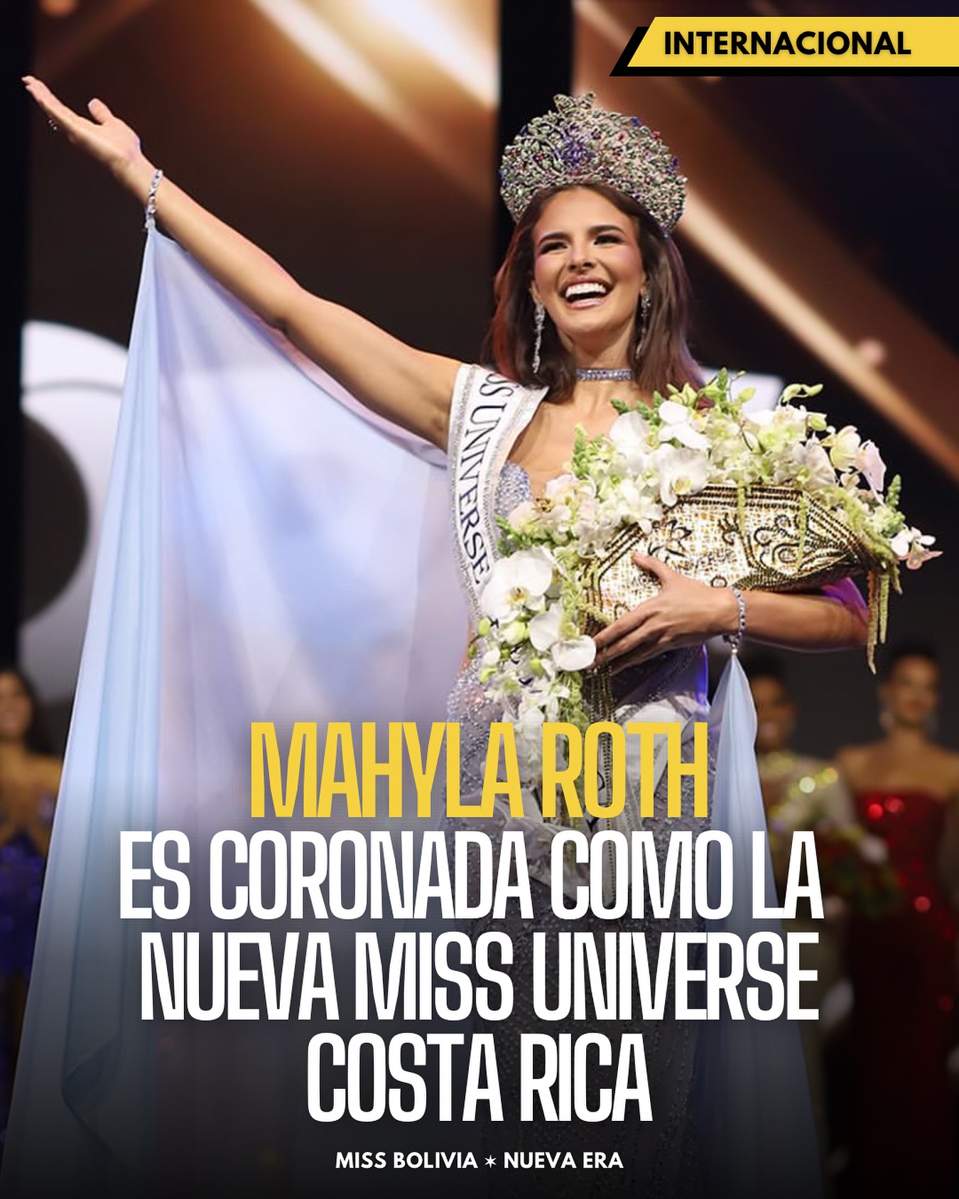 Miss - 👑MISS UNIVERSE COSTA RICA👑 La hermosa @mahyla_roth fue coronada ...