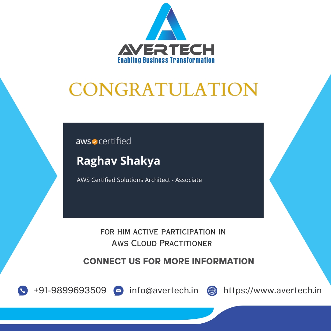 Avertech - 🎉 Congratulations, Raghav Shakya! 🎉 We’re proud to celebrate ...