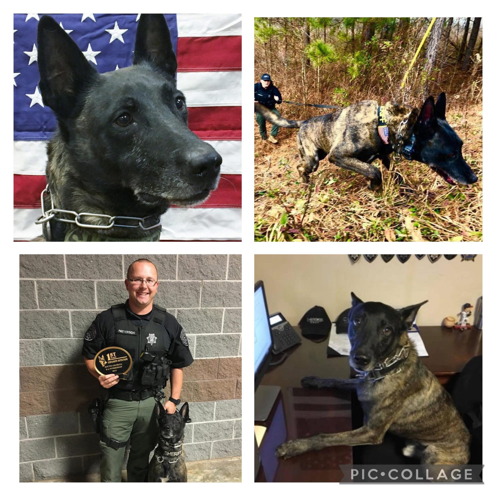 With a heavy heart the Cherokee Sheriff's Office K-9 unit